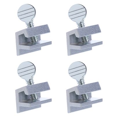 1st Choice Sliding Window Locks Aluminum Metal Window Locks Security Safety Door Locks Adjustable Security Locks with Keys (Silver, 4 Sets)