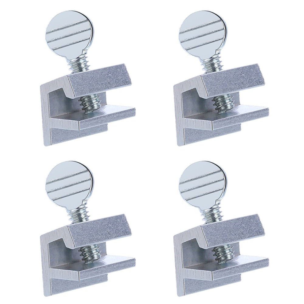 1st Choice Sliding Window Locks Aluminum Metal Window Locks Security Safety Door Locks Adjustable Security Locks with Keys (Silver, 4 Sets)