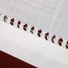 Grelucgo Handmade Hemstitched Natural Rectangle White Lace Table Runners (14x72 inch) view 3