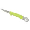 Dexter Russell P11893 Basics (31432) 5" Cut & Gut Knife, with roe Spoon, Stain-Free, high-Carbon Steel, Yellow Polypropylene Handle view 1