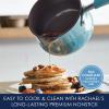 Rachael Ray Cucina Nonstick Butter Warmer, Hard Porcelain Enamel Aluminum, 0.75-Quart, Agave Blue - 16346 view 3