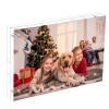 NIUBEE 4x6 Acrylic Picture Frame, Photo Frame 20% Thicker Block,Clear Frameless Acrylic Frames Double Sided,Magnetic frames for Desktop Display view 1