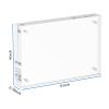 NIUBEE 4x6 Acrylic Picture Frame, Photo Frame 20% Thicker Block,Clear Frameless Acrylic Frames Double Sided,Magnetic frames for Desktop Display view 2