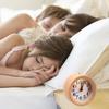 EC VISION Handmade Classic Small Round Silent Table Snooze Beech Wood Alarm Clock with nightlight view 3