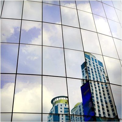 BDF S05 Window Film Daytime Privacy and Heat Control Mirror Silver 5 (Very Dark) - 24in X 24ft