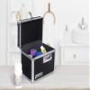 Vaultz Medicine Lock Box - 5 x 7 x 5 Inches - Secure Cabinet Safe with Combination Lock - Ideal for Medications and Small Valuables - Black view 2