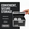 Vaultz Medicine Lock Box - 5 x 7 x 5 Inches - Secure Cabinet Safe with Combination Lock - Ideal for Medications and Small Valuables - Black view 3