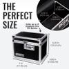 Vaultz Medicine Lock Box - 5 x 7 x 5 Inches - Secure Cabinet Safe with Combination Lock - Ideal for Medications and Small Valuables - Black view 4
