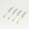 Jean Dubost Laguiole 4-Piece Spreader Set, Ivory Handles - Rust-Resistant Stainless Steel - Includes Wooden Tray - Made in France view 3