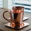 Sertodo Copper Moscow Mule Mugs | Set of 2, 12 oz Capacity | Copper Handle | 100% Pure Copper, Heavy Gauge, Hand Hammered view 4