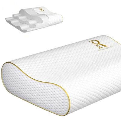 Royal Therapy Memory Foam Pillow, Queen Neck Pain Relief, Contour Cervical Pillow, for Neck and Shoulder Pain, Side, Back and Stomach Sleeper, 24x14x5 inches