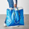 IKEA 603.017.07 FRAKTA Medium Shopping Bags (Set of 6), Blue, 55 lb Max. Load, 10 Gallon Volume, Easy to Keep Clean, Takes Up Little Space to Store as It Folds Flat view 2