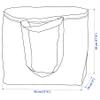 IKEA 603.017.07 FRAKTA Medium Shopping Bags (Set of 6), Blue, 55 lb Max. Load, 10 Gallon Volume, Easy to Keep Clean, Takes Up Little Space to Store as It Folds Flat view 4