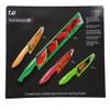 Pure Komachi HD 4 Coated Carbon Stainless Steel Knives with Matching Sheaths (Melon, Citrus, Tomato, and Berry) view 1