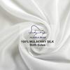 ALASKA BEAR Silk Pillowcase for Hair and Skin, 100% Mulberry Silk Pillow Cases Queen Size for Beauty and Cool Sleep, Scrunchy Gift Set, Natural White(1pc, Ivory) view 4