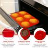 Silicone Texas Muffin Pan 6-Cups, Jumbo Muffin Pan Set of 2, BPA-Free Non-Stick Cupcake Maker, 10.75L x 7.5W for Baking view 4