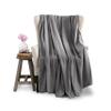 Twin Size Microfleece Fleece Blanket - Supersoft Lightweight Plush Throw for Bed, Couch, Travel & Pets - All-Season Comfort - Gray view 1