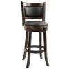 Boraam Augusta Bar Height Swivel Stool, 29-Inch, Cappuccino, 2-Pack view 2