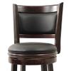 Boraam Augusta Bar Height Swivel Stool, 29-Inch, Cappuccino, 2-Pack view 4