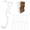 Amazing Drapery Hardware 2.5 Inch Clear Valance Clips for Blinds & Window Shades, 12-Pack - Hunter Douglas WoodMates and Chalet Woods Replacement, Faux Wood & Metal Treatments view 1