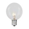 G40 25ft Outdoor Patio Cafe String Lights 25 Clear Globe Bulbs Indoor/Outdoor Black Wire view 2
