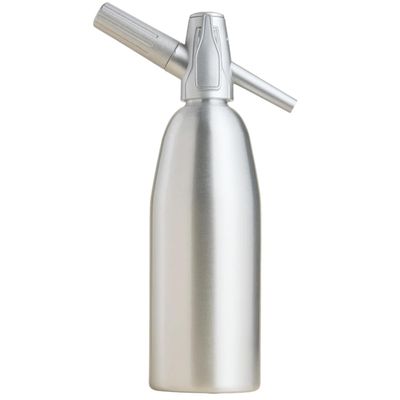 CreamRight Soda Siphon, Aluminum Sparkling Water Maker and Seltzer Bottle for Soda Water & Sodas Creation, Soda Maker Compatible with Any Standard 8g Chargers, Carbonated Water Dispenser for Cocktails