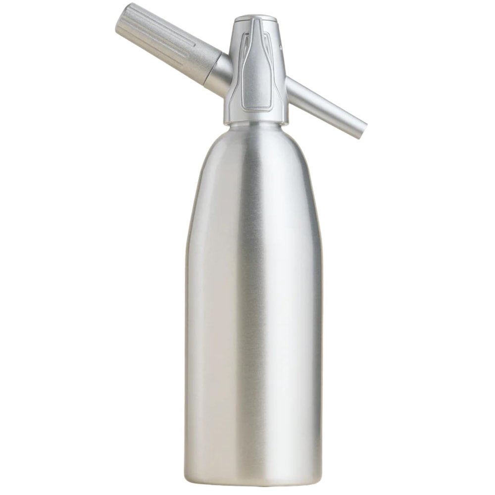 CreamRight Soda Siphon, Aluminum Sparkling Water Maker and Seltzer Bottle for Soda Water & Sodas Creation, Soda Maker Compatible with Any Standard 8g Chargers, Carbonated Water Dispenser for Cocktails