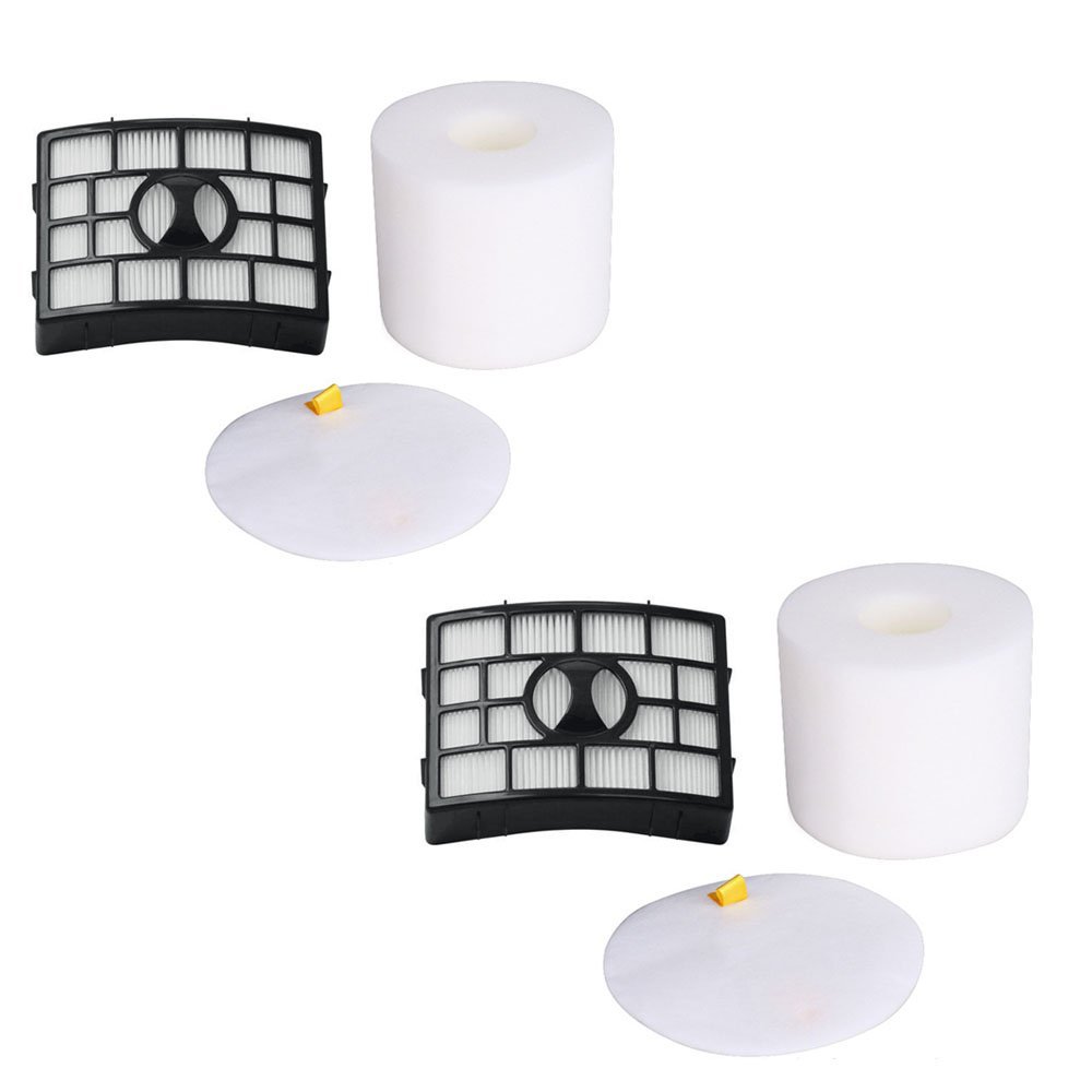 Hepa Foam & Felt Filter for Shark Rotator Powered Lift-Away NV752 NV650 AZ1002 True Pet NV650W NV652 NV750W Lift-Away Deluxe NV751 NV651 Part #: XFF650 & XHF650 2 Sets (2)