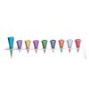 Yair Emanuel Multicolor Cone Shaped Hanukkah Menorah view 1
