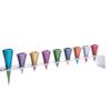 Yair Emanuel Multicolor Cone Shaped Hanukkah Menorah view 2