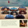 ALWAYS AZUL POTTERY Double Running Horse Butter Dish in Real Red - Handmade Pottery - Decorative Stoneware Butter Dish Dispenser - Countertop Covered Butter Storage Container view 2