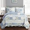 Royal Hotel Bedding Brea Oversized Coverlet Set, Luxury Printed Design Quilt, Bedspread - Filled Quilts - Fits Pillow top Mattresses - 3PC Set - King/California King Size view 2