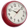 Westclox Retro 1950 Kitchen Wall Clock, 9.5-Inch, Red view 1