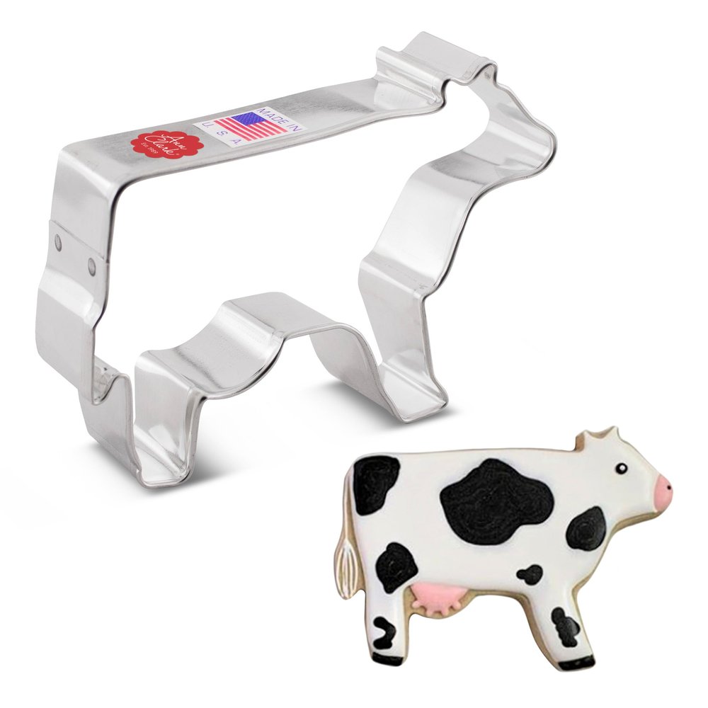 Ann Clark Cow Cookie Cutter Large, 4" Made in USA