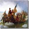 Crossing The Delaware - George Washington by Leutz Wall Picture on Stretched Canvas Decor view 1