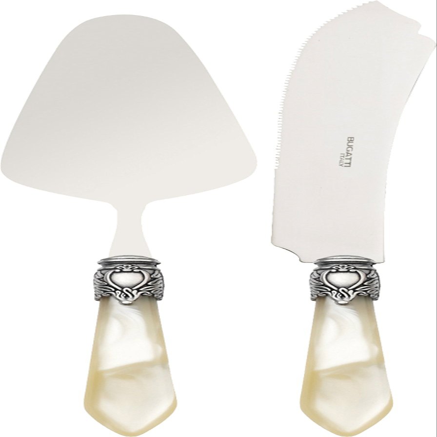 BUGATTI - 2 pcs. Cake set"Oxford" Avorio