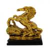 Feng Shui Import Golden Horse Statue Stepping on Bai Choi view 1