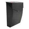 NACH Black Mailbox Wall Mount, 4.8 x 10 x 13 inch Wall Mounted Mailboxes for Outside, Waterpoof Mailbox for House - The Bradley Large Mail Box view 1