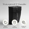 NACH Black Mailbox Wall Mount, 4.8 x 10 x 13 inch Wall Mounted Mailboxes for Outside, Waterpoof Mailbox for House - The Bradley Large Mail Box view 4