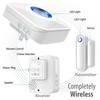 Fosmon WaveLink Wireless Door Chime with 500 Feet Range, 58 Tunes, 5 Volume Levels & LED Indicators for Home/Business/Office (1 Receiver + 2 Sensors) view 2