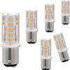 12V BA15D LED Bulb 1076 1142 1176 S8 3W 300Lm 2700K Warm White,DC Bayonet Double Contact Base, AC10-18Volt & DC10-30 Volts, Interior RV Camper Marine Boat Trailer Lights-6 Pack view 1