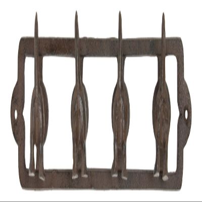 Upper Deck Wagging Dog Tails Family Pet Quad Cast Iron Key Leash Hooks Wall Decor