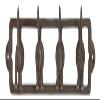 Upper Deck Wagging Dog Tails Family Pet Quad Cast Iron Key Leash Hooks Wall Decor view 1