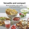 Hamilton Beach Stack & Snap 4-Cup Mini Food Processor & Vegetable Chopper, 250 Watts, for Slicing, Shredding, and Puree, Black (70510) view 2