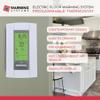 Warming Systems - 35 Sqft 120V Electric Radiant Floor Heating Mat  Includes Heating Mat, Programmable Thermostat, Thermostat Floor Sensor, Installation Monitor and Under Tile Heater view 4