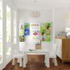 Wallniture Barre Wire Picture Hangers for Kids Crafts and Artwork, Expandable 196 Inch Wall Decor with 24 Clips Set, Silver view 2