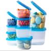 Premium Attached Food Storage Containers, Permanently Attached Plastic Lid, Never Lose & Space Saving Organization (10 Pack) view 1