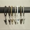 Urbanest Set of 40 Metal Curtain Drapery Clip Rings 1 Inch Diameter, Fits up to 3/4 Inch Rod (Bronze) view 2