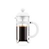 Bodum 12oz Java French Press Coffee Maker, High-Heat Borosilicate Glass, White- Made in Portugal view 1
