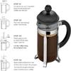 Bodum 12oz Java French Press Coffee Maker, High-Heat Borosilicate Glass, White- Made in Portugal view 4